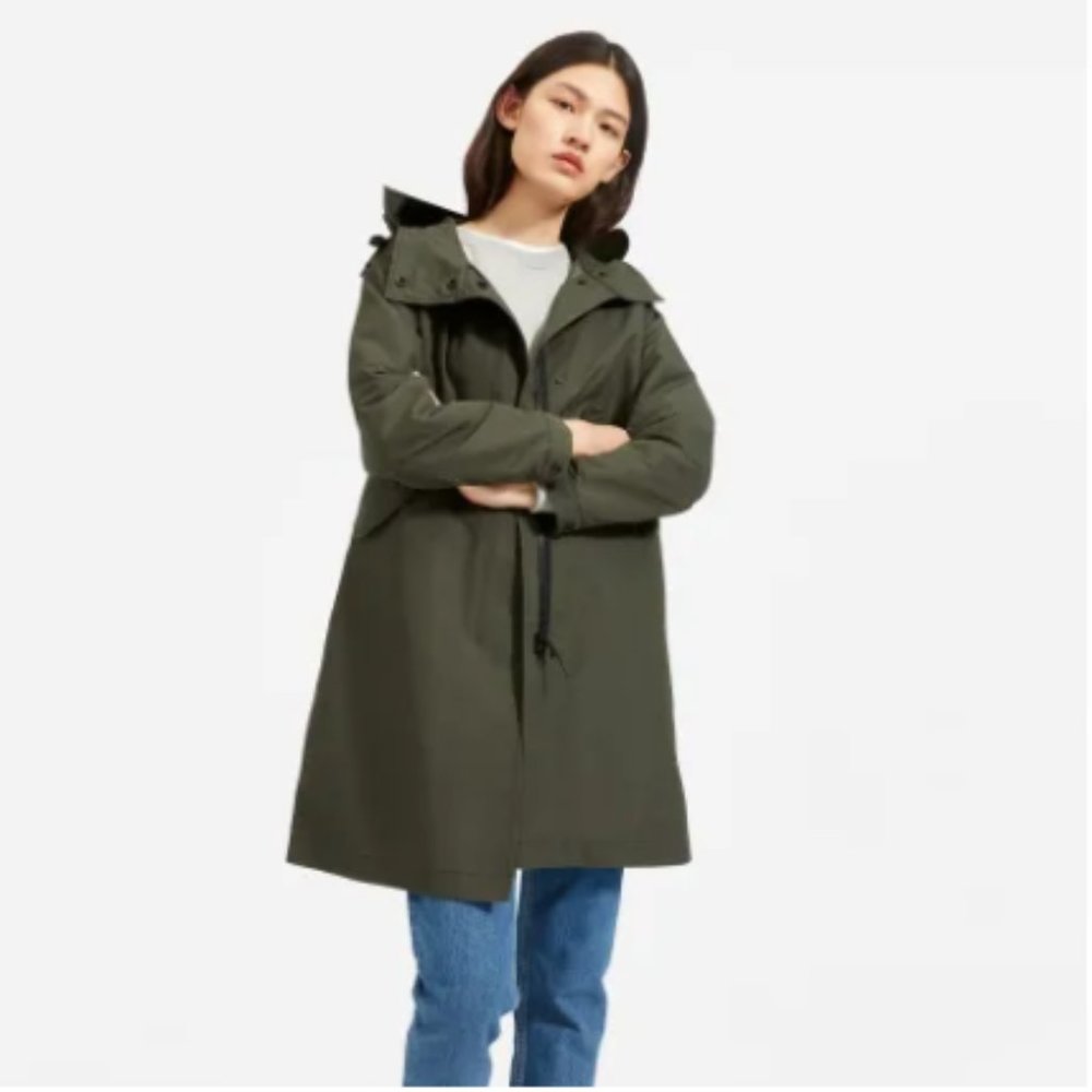 NWT Everlane ReNew Anorak - Dark Green
